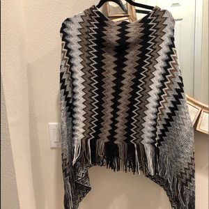 Ace Fashion shawl cape poncho sweater One Size